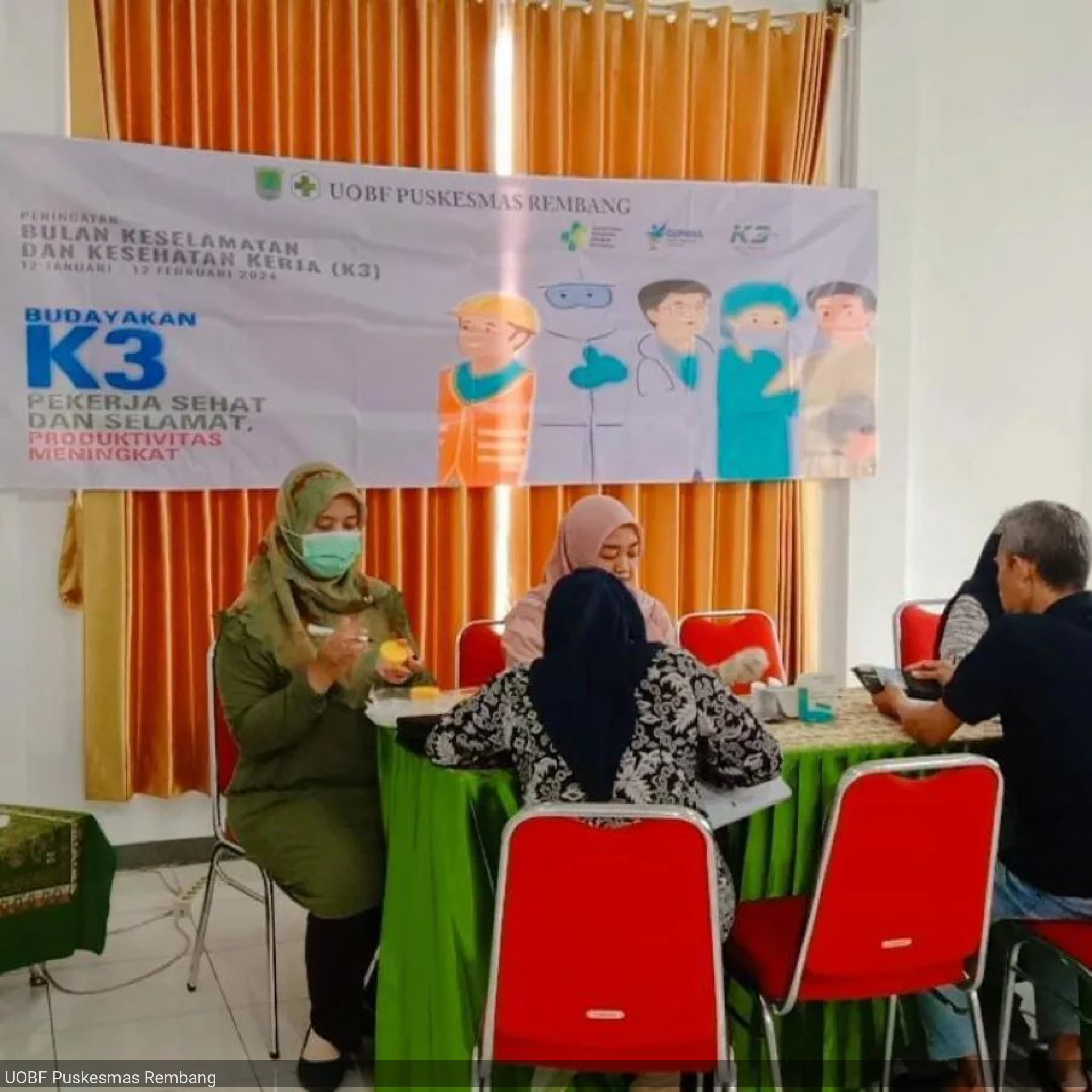 Pemeriksaan Kesehatan Berkala dan Pemeriksaan Napza bagi Pegawai UOBF Puskesmas Rembang