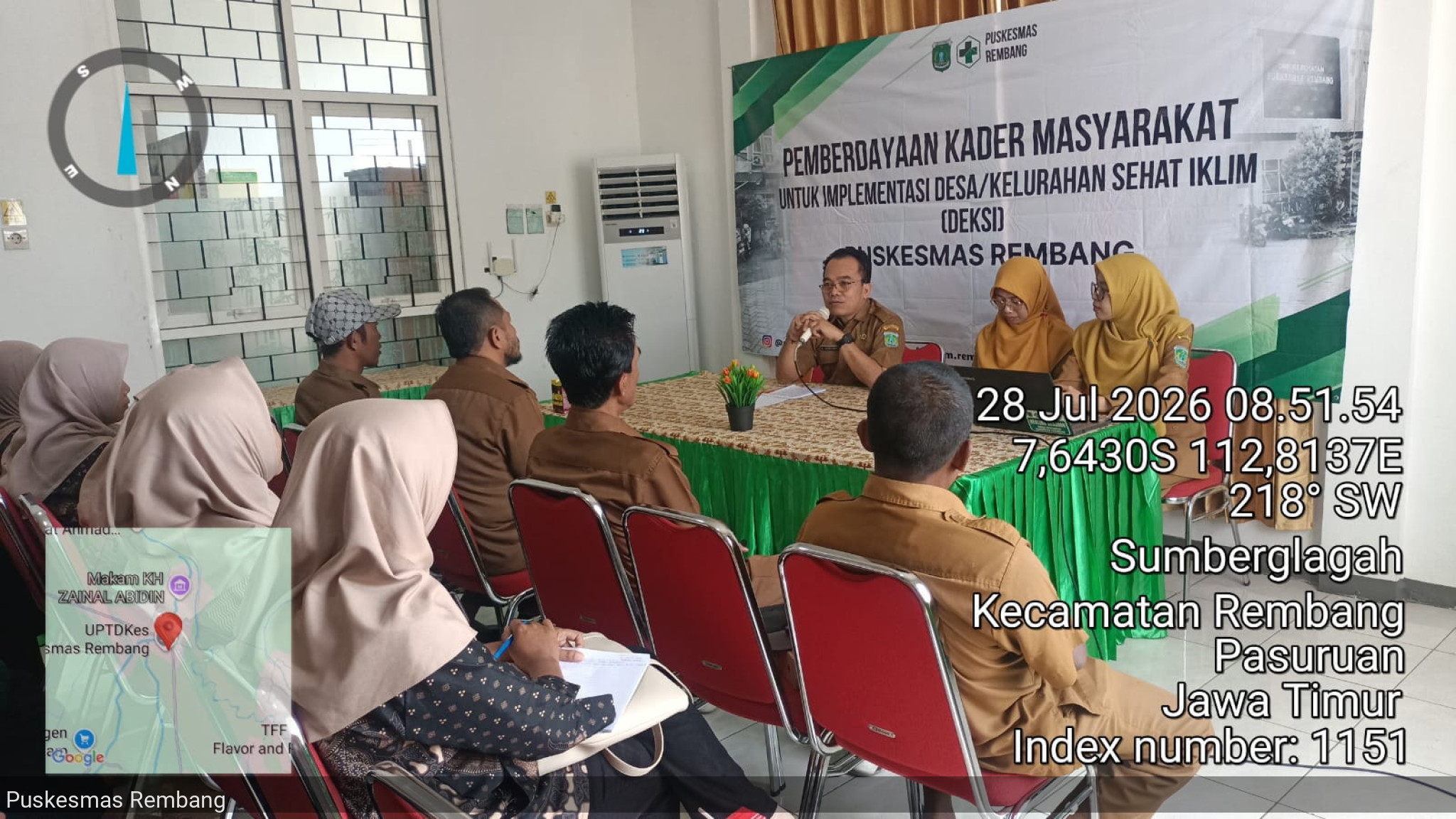 Pertemuan Seru Kader: Siap Wujudkan Desa Sehat Iklim DEKSI di Wilayah Puskesmas Rembang